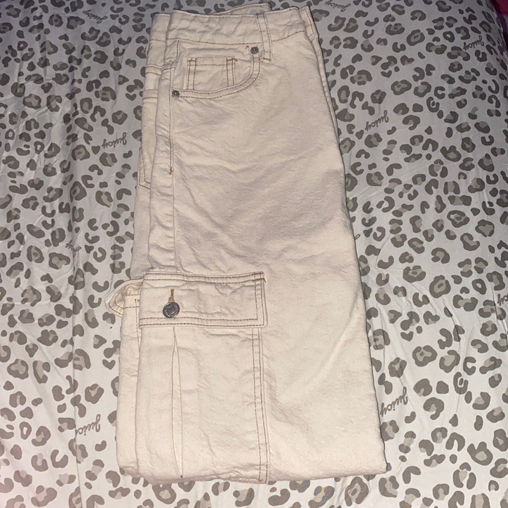 White S.O.N.G. Cargo Pants
